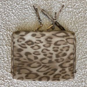 CHLOÉ leather leopard iPad case clutch